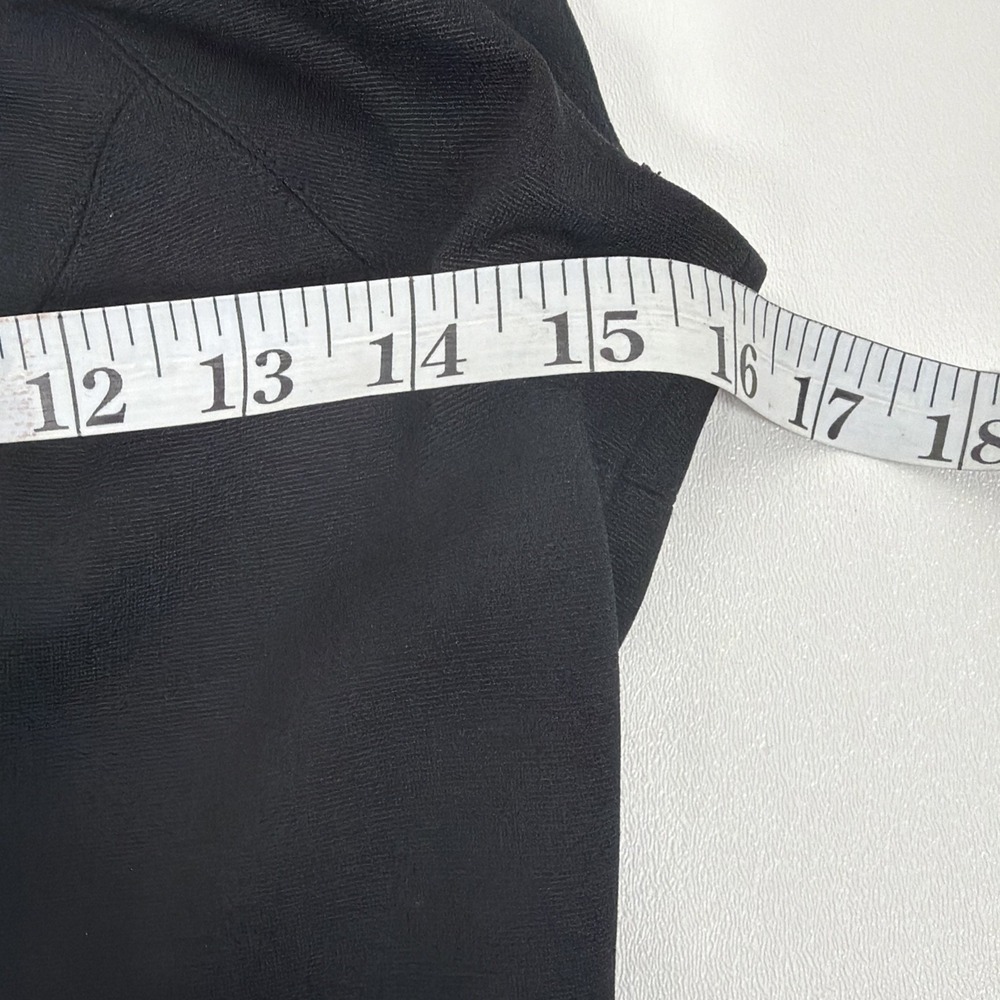 Vintage Y2K 90s Cachet Neckline Design Black Cocktail Office Midi Dress 4 - Picture 6 of 7
